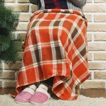 포근한 오렌지 무릎담요 (110cm/132g) 가정용 업소용 도매 추천 AWK02273SO