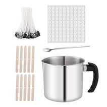 1 조각 용광로 100 조각 촛불 심지로 DIY 양초 만들기 세트, 다중, 다중, 스테인레스 스틸