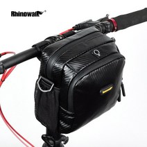 RHINOWALK 핸들바 거치 자전거 가방 킥보드 핸들가방 크로스 백 T92, 카본블랙