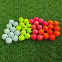 2피스 골프공 실속형 로스트볼 비재생 칼라 골프볼, 컬러볼
