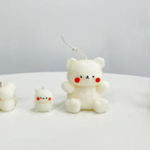 [드그라쎄] 실리콘몰드 - 미니 말랑 곰돌이 캔들 몰드 드그라쎄 자체제작, 대