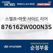 올뉴 싼타페DM 순정 사이드미러 커버(백미러 스캘프) 좌측(슬릭실버) (876162W000N3S) 올뉴 싼타페 현대모비스 부품