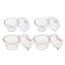 GHSHOP 4 pcs 플라스틱 투명 구 금형 장식 diy 양초 비누 공예 도구, 4.65x4.7cm, 클리어