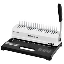 [현대오피스] 플라스틱링 제본기 CS-1500[화이트]+링100개+표지100매, 없음