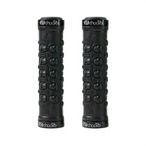 자전거 핸들바 일체형 픽시 드롭바 라이저바 각도조절 스템 가변 chooee mtb bike lock on grip 3d rubber mountain road 접이식 핸들 그립, 검은색