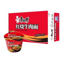 간편하게 먹는 강사부 캉스푸 홍소우육면 중국 컵라면 110g* 12통, 110g * 12개