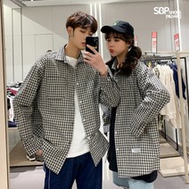 SBP 남녀공용 체크남방 오버핏 체크셔츠 빅사이즈 셔츠 남성셔츠여성셔츠 여성셔츠 남성셔츠 SBP8593