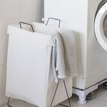 패브릭 접이식 세탁바구니 빨래정리함, 블랙