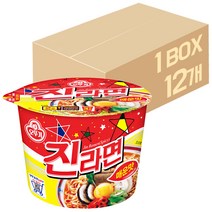 오뚜기 진라면 매운맛 큰컵 1박스 (12입)