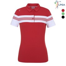 LPGA 여성 선염STRIPE 포인트 제에리 티셔츠 L192TS524P