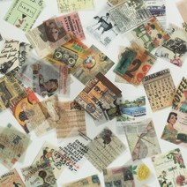 드로잉패드 액정타블렛 드로잉태블릿 시트 빈티지 저널링 스크랩북 종이 메모장 미적 장식, 3-e(366매)