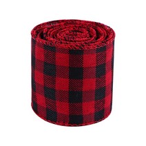 선물상자 리본 포장박스 인쇄 삼베 트리 화환 격자 활 와이어 가장자리, 14.15 Grid width 1cm - width 6