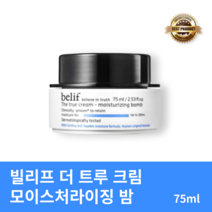 [본사정품] 빌리프 더 트루 크림 모이스처라이징 밤 75ml 1개 BELIF THE TRUE CREAM 피부보습 피부진정 데일리크림