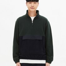 탑텐 22 FW 공용 폴라플리스 반집업 포켓 티셔츠 DGN