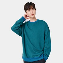 이그잼플 남성 봄가을 베이직 무지 오버핏 맨투맨