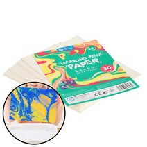 유치원미술 마블링 물감놀이 전용 페이퍼 30p 오감놀이 미술시간