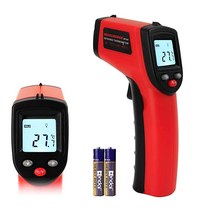 MEASUREMAN 적외선 온도계(사람용이 아님) 표준 사이즈 온도 건 비접촉 디지털 레이저 온도계 -50°C ~ 400°C(40°F~982°F), -58℉ 752℉(-50℃ to 400℃)