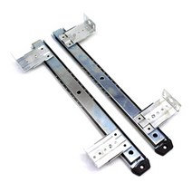 서랍 서랍장 레일 언더 고하중 교체 5단 푸쉬 언더 댐퍼 n58c 1 쌍 헤비 듀티 볼 베어링 슬라이드 컴퓨터 키보드 서랍 트레이 액세서리 캐비닛 가구 레일 랙 조절 가능, 은