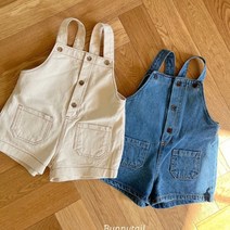 귀여운 데님 오버롤 유아 아동 키즈 봄 남여 캐주얼 멜빵바지