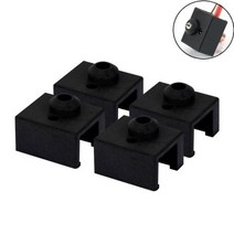 3D 프린터 부품 MEGA 히팅 블록 핫엔드 바이메탈 히트 브레이크 Ender3 S1 CR10 스마트 프로 스프라이트 압출기용 최대 300 ℃ 온도, As Picture_CN | 4pc Silicon So