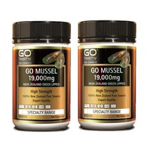Go Healthy Mussel 19000mg 고헬씨 뉴질랜드 초록입홍합 고 머슬 19000mg 100캡슐 2팩, 100정, 2개