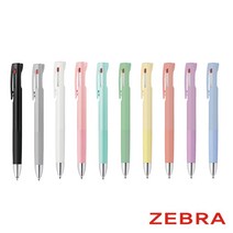 [무료각인] 제브라 블렌3색볼펜 05 07 단체선물 (스모키 컬러 추가), 1개, 0.5mm/화이트