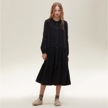 [써스데이아일랜드]2022 F/W 프릴넥 데님 원피스 (T226MOP162W) T226MOP162W301628