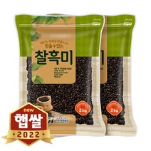 현대농산 2022년산 햅쌀 국산 찰흑미 4kg (2kgx2봉), 2개, 찰흑미 2kg