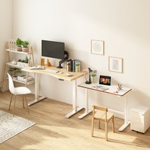 FlexiSpot E7 모션데스크 높이 조절 스탠딩 듀얼모터 스탠딩 데스크 게이밍 데스크 PC 책상 3step 상판 1200 블랙 화이트 인간공학 좌립교체, 프레임 블랙+상판 마호가니