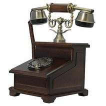 레트로 전화기 미국 빈티지 Opis 1921 케이블 모델 E: 로터리 다이얼과 금속 벨-611386, 모델 C