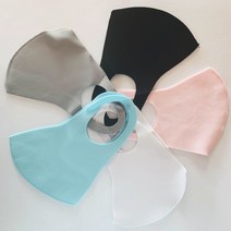 빨아 쓰는 숨쉬기 편안한 성인 네오플랜 연예인 마스크, 블랙