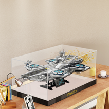 레고 쇼케이스 아크릴 76042 호환 케이스 SHIELD 헬리캐리어 수납 방진 수납함 진열장 장식장, 프리미엄 베이스