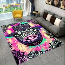 Nazar Evil Eye Tree of Life 영역 러그 가정용 카펫 거실 침실 소파 도어매트 주방 장식 어린이 놀이 미끄럼 방지 바닥 매트, 41.40x60cm15x23in - 17