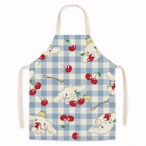 산리오 앞치마 마이멜로디 주방 헬로키티 캐릭터 쿠로미 279888 만화 Sanrios 액세서리 Cinnamoroll Kawaii 귀여운 성인 방오 앞치마 작업복 홈 요리 베이킹, aldult-65x75cm, K-11