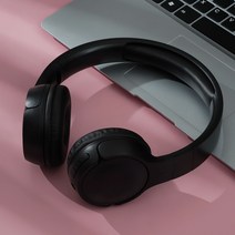 ELSECHO 블루투스 헤드폰 무선 헤드폰 스테레오 접이식, 블랙