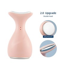 피부 홈케어 마사지기 리프팅기기 얼굴 냉각 얼음 압축 진정 쿨러 파우치 목 쿨러 부종 제거제 주름 방지, 핑크 2.0