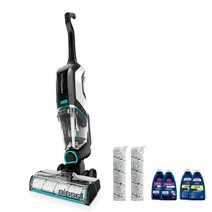 BISSELL 크로스웨이브 무선 맥스 올인원 습건식 청소기 & 대걸레 블랙/펄 화이트 & 일렉트릭 블루 액센트 (2554A), CrossWave Cordless Max