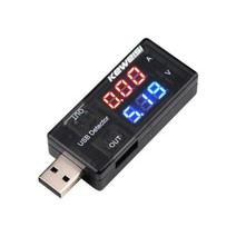 Red Blue Dual USB Current Voltage Charging Tester Battery Charger Ammeter Power Doctor Mobile Voltme