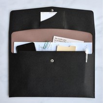 회의 미팅용 a4 서류클러치 가죽케이스 파일홀더, (03 베이지)