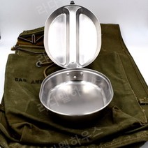 군용반합 군대 캠핑 군용 군인 레저, 반합(미국식)+스푼+나이프+포크+보관가방