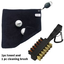 1pc 2525cm 블랙 88 면 골프 타월 클럽 타월 스퀘어 타월 로프 후크 마이크로 화이버 양면 벨벳 골퍼를 쉽게 당길 수 있습니다., b