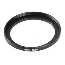 내구성 금속 카메라 렌즈 필터 스텝 업 & 다운 링 어댑터 니콘 모든 DSLR 46mm ~ 52mm 블랙, 01 52mm