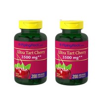 피핑락 PipingRock타트체리 Carlyle Tart Cherry 3500mg 200캡슐 2병