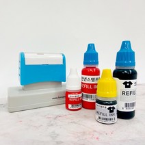 퍼니맨 대형택배박스 스탬프 리필잉크(5ml_20ml), 일반 파랑잉크(5ml)