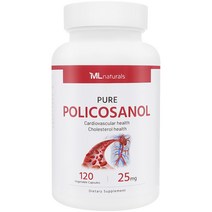 마이라이프 내추럴스 폴리코사놀 25mg 120정 (총지방족 95%/옥타코사놀 61%) (4개월), 1병