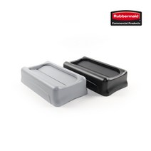 [KT알파쇼핑][러버메이드]벤티드 슬림짐 틈새 대형 휴지통 스윙뚜껑, 상세설명 참조, 그레이