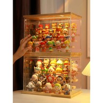 피규어장식장 쇼케이스 보관함 아크릴 진열장 프라모델LED, 조명+USB케이블+피규어 접착제+3단 대