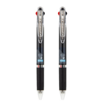 유니 제트스트림 3색 볼펜 0.5mm SXE3-404-05, 2개, 블랙