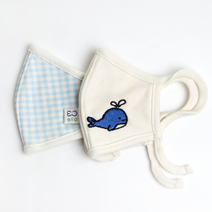 리얼에코오가닉 새부리 초소형 아기 유아 면마스크 방한대 2p세트