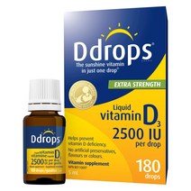 캐나다 비타민 D 보충제 베스트 셀러 Top, 14.드롭스부스터 비타민D3 2500IU 5mlx2병